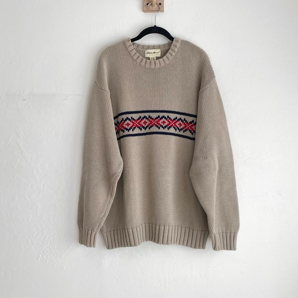 90s Eddie Bauer cotton crewneck - Picture 5 of 8